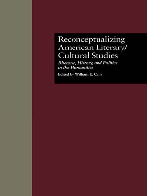 cover image of Reconceptualizing American Literary/Cultural Studies